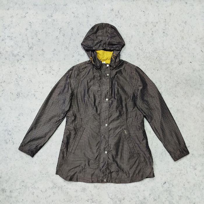 Jaket parasut panjang wanita ALL IN FOR YOU Warna basic Motif bintik 2 layer murah bagus