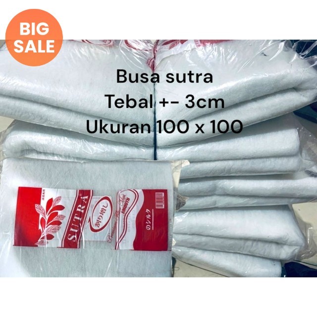 Busa sutra tebal 3 cm 100 X 100 / busa filter / busa filter koi / busa filter aquarium / filter / bu