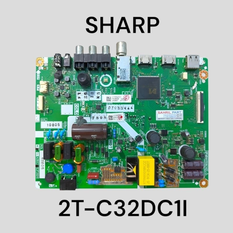 MB - MAINBOARD - MESIN TV SHARP 2T-C32DC1 - 2T-C32DC1I 32DC1I