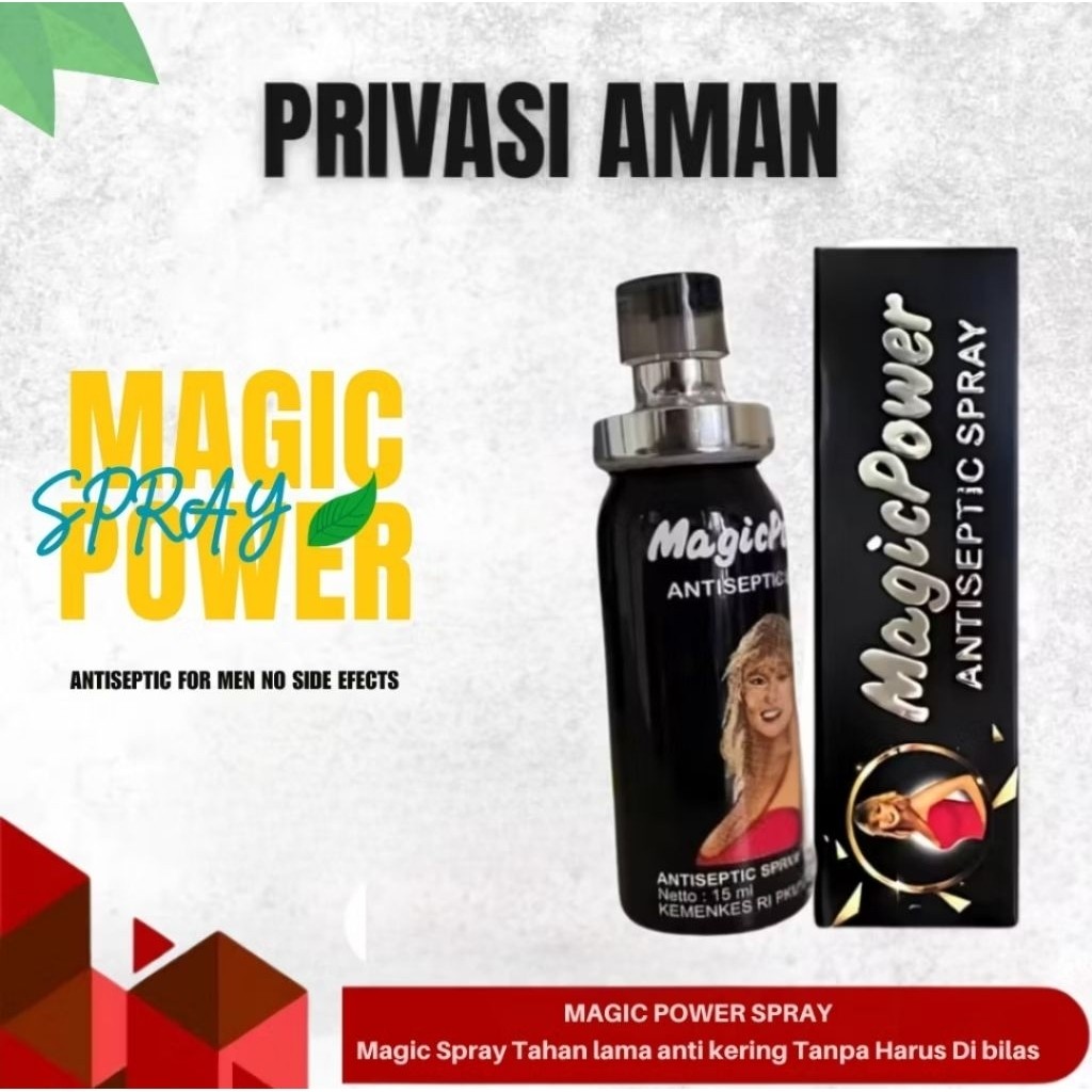 COD Spray Magic Power Antiseptic 15 ml - Tissue Magic Spray Tahan Lama Original 100% BPOM - Best Qua