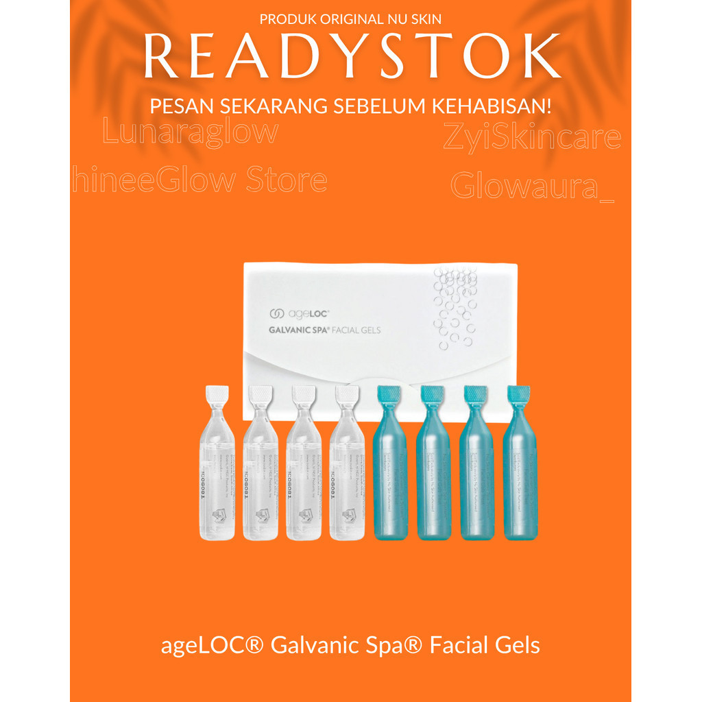 Skincare Skin NU Galvanic Spa Gel 4x11ml BOX dan ECER ! Original Nu Skin Perawatan, Kecantikan dan K