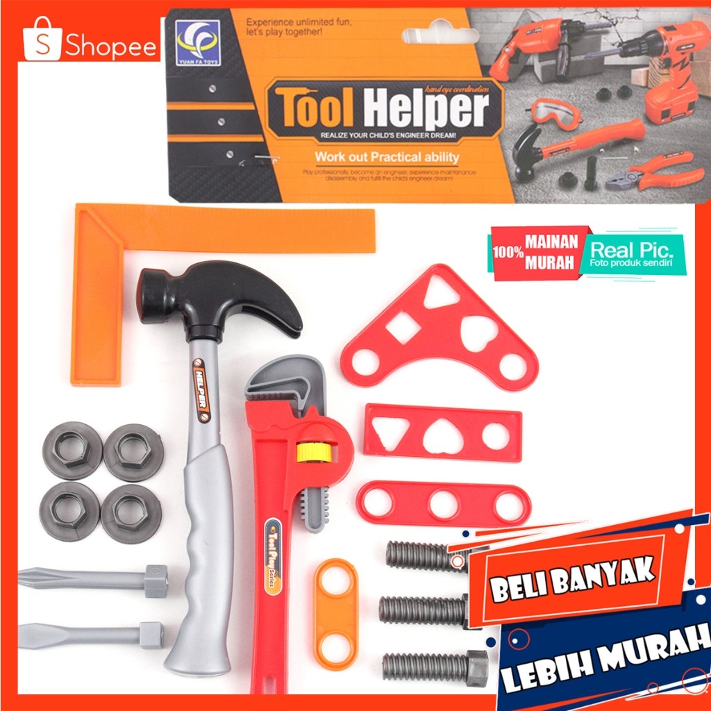MAINAN PERKAKAS TOOL HELPER JM11761 MAINAN ALAT TUKANG PERKAKAS MAINAN