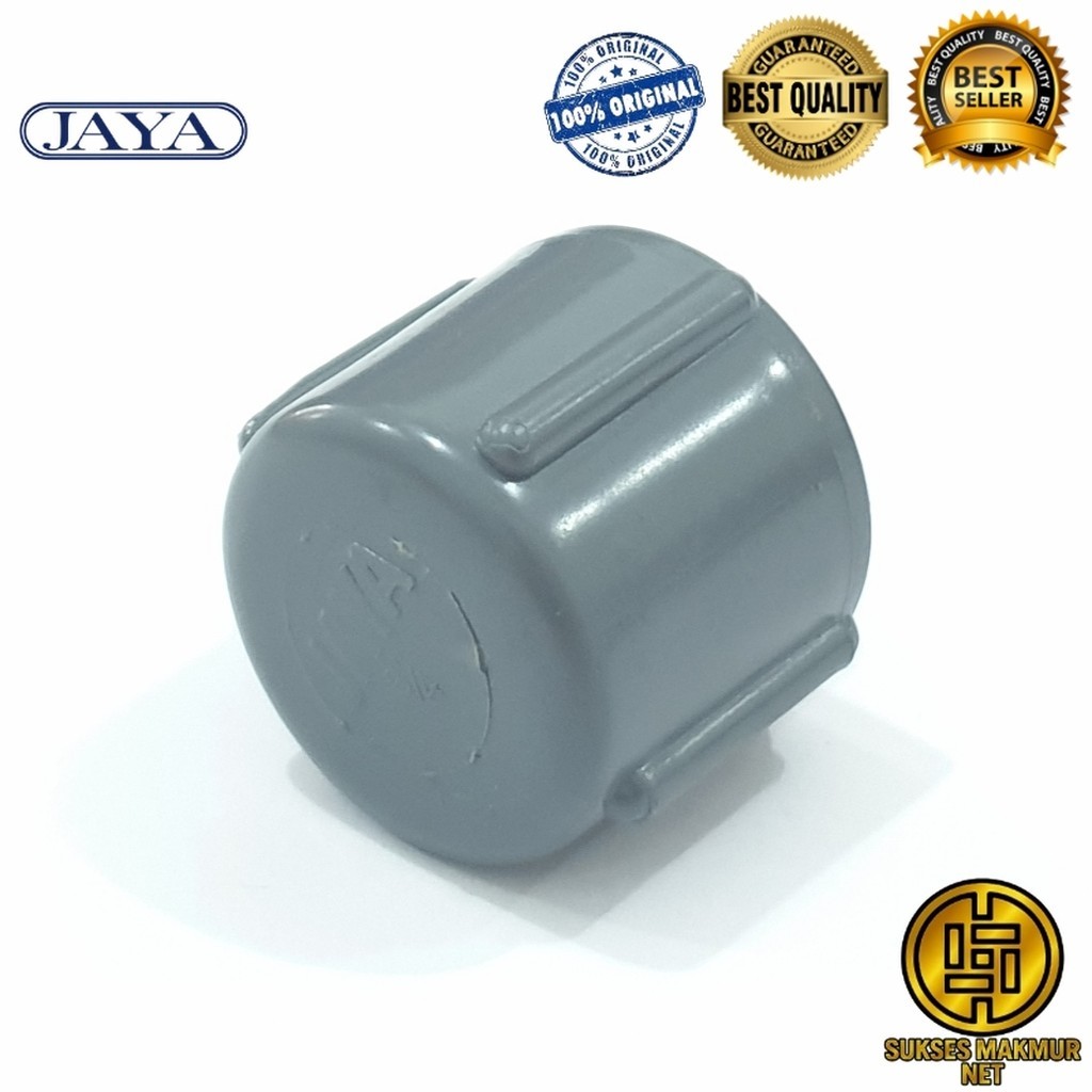 [JAYA] Dop AW 1/2" inch SOKET | Cap 1/2" inch | Tutup Pipa 0.5" in PVC | Dop Polos | Dop Pipa | tutu