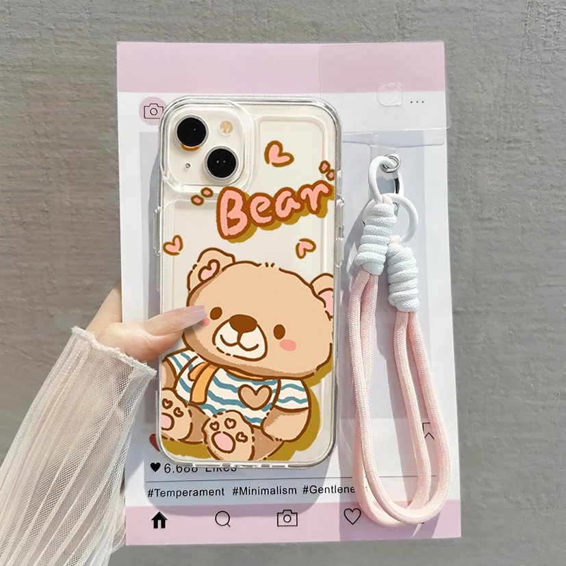 Softcase Case + Tali Lanyard ITEL VISION 2 VISION A26 VISION A27/P17 VISION 1 PRO ITEL S23 ITEL S23 