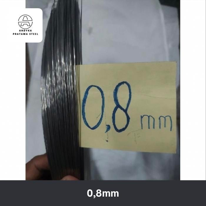 kawat stainless 304 uk 0,8mm hard & soft per 0,5kg - hard