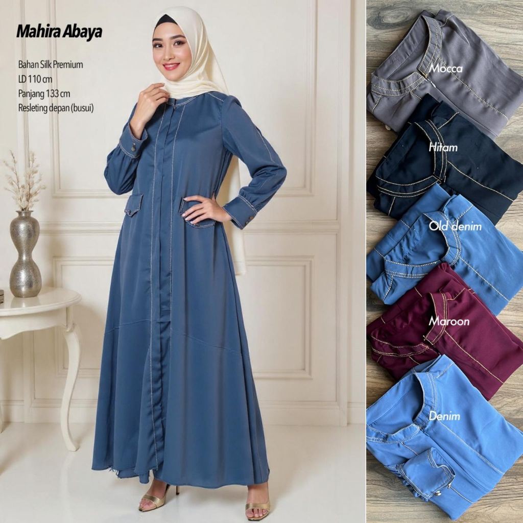 ABAYA MAHIRA / MAHIRA ABAYA / GAMIS MEWAH / GAMIS LEBARAN / ABAYA / JF FASHION