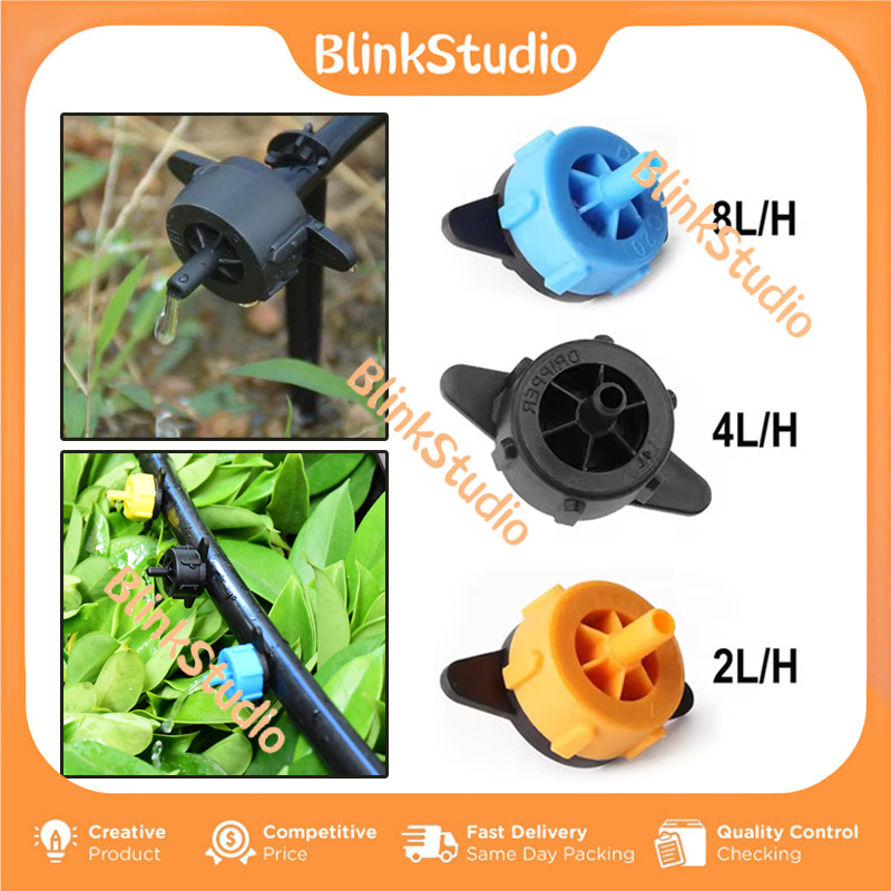 50Pcs Irigasi Tetes Dripper Emitter / On-Line Dripper