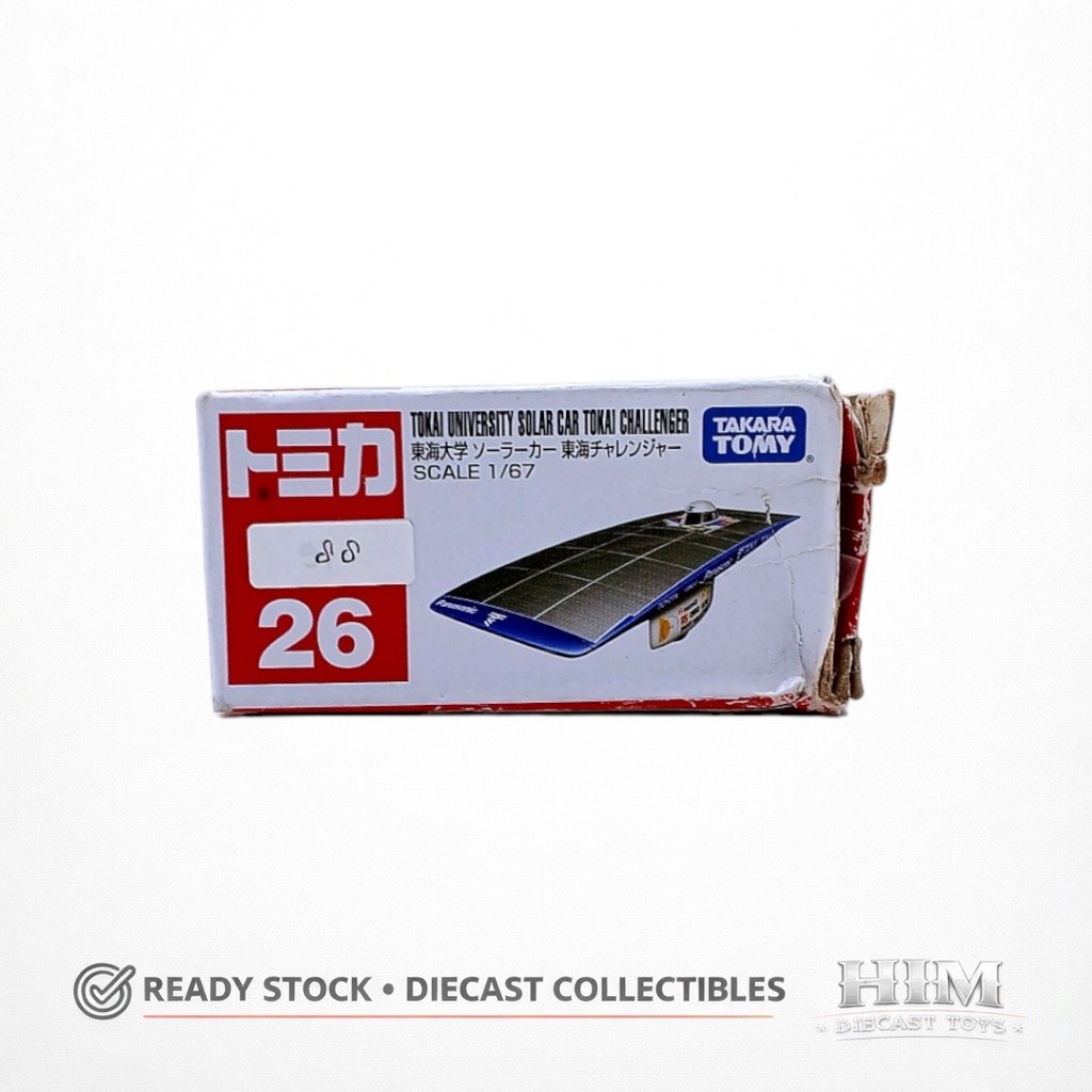 Tomica 26 Tokai University Solar Car Tokai Challenger - Takara Tomy - Box Tidak Bagus