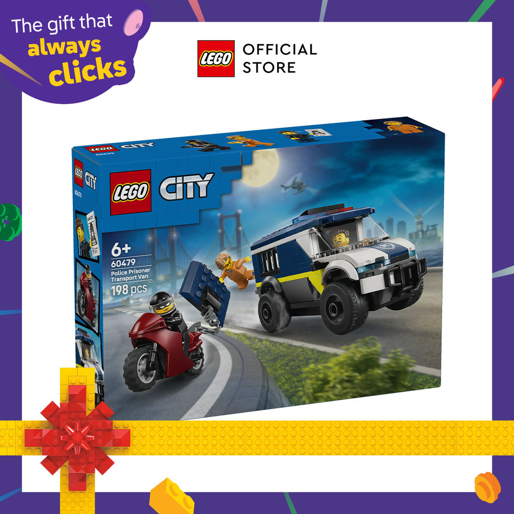 LEGO City 60479 Police Prisoner Transport Van (198 Pieces), Building Block, Toys, Bricks
