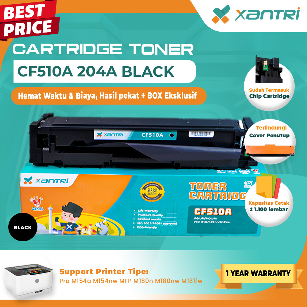 Toner Xantri CF510A CF511A CF512A CF513A Cartridge 204A
