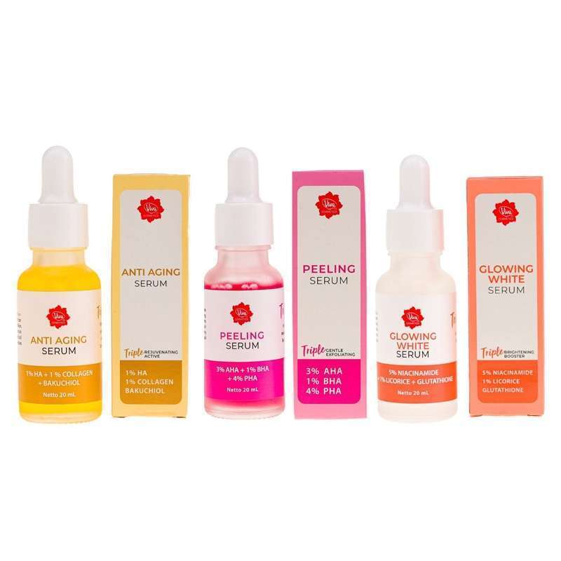 Viva Glowing White Serum | Serum Wajah Original 20ml dengan Glutathione & Niacinamide