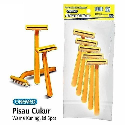 BERGARANSI Onemed Pisau Cukur Alat Cukur isi 5 pcs