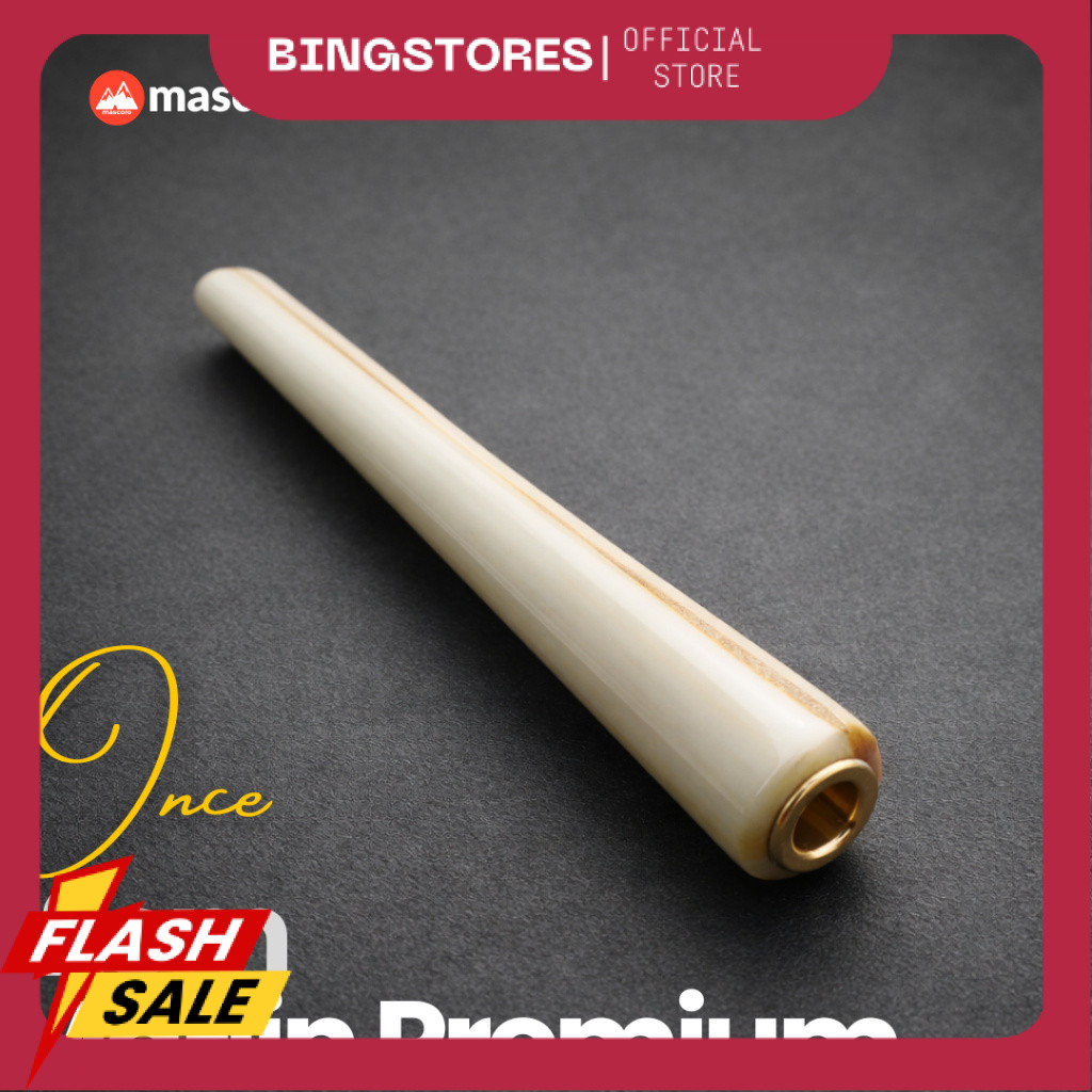 Once pipa filter tulang moncong ikan marlin 12cm multi lubang cocok untuk kretek filter dan mild MSR