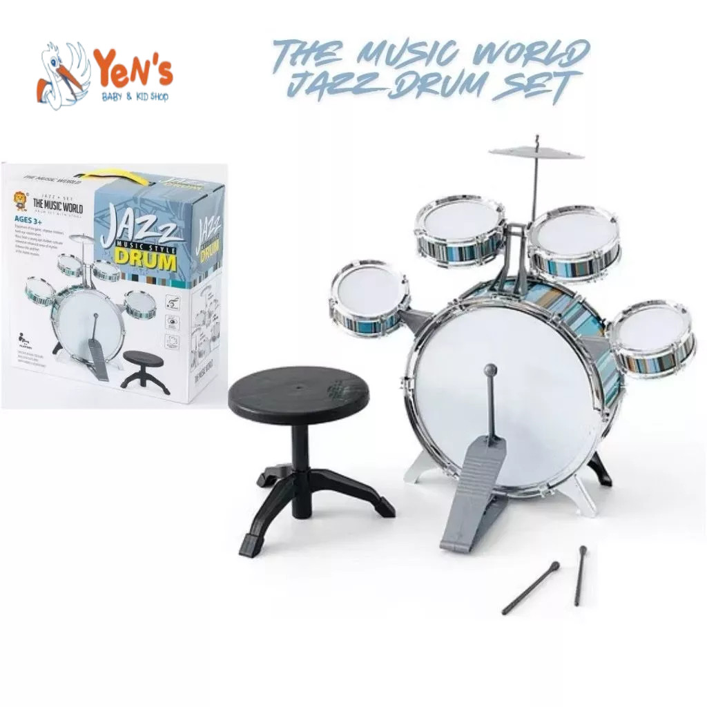 Musical Toys Jazz Drum - Mainan Drum Anak Set Lengkap