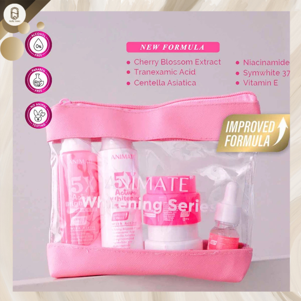 QEILA - ANIMATE WHITENING SERIES | PAKET ANIMATE WHITENING