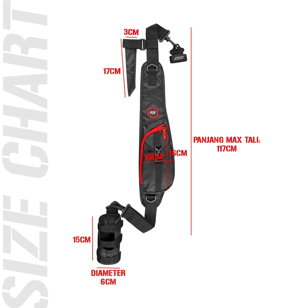 Firecast | Tas Pancing | Tas Joran | Firecast Rod Belt Nextera