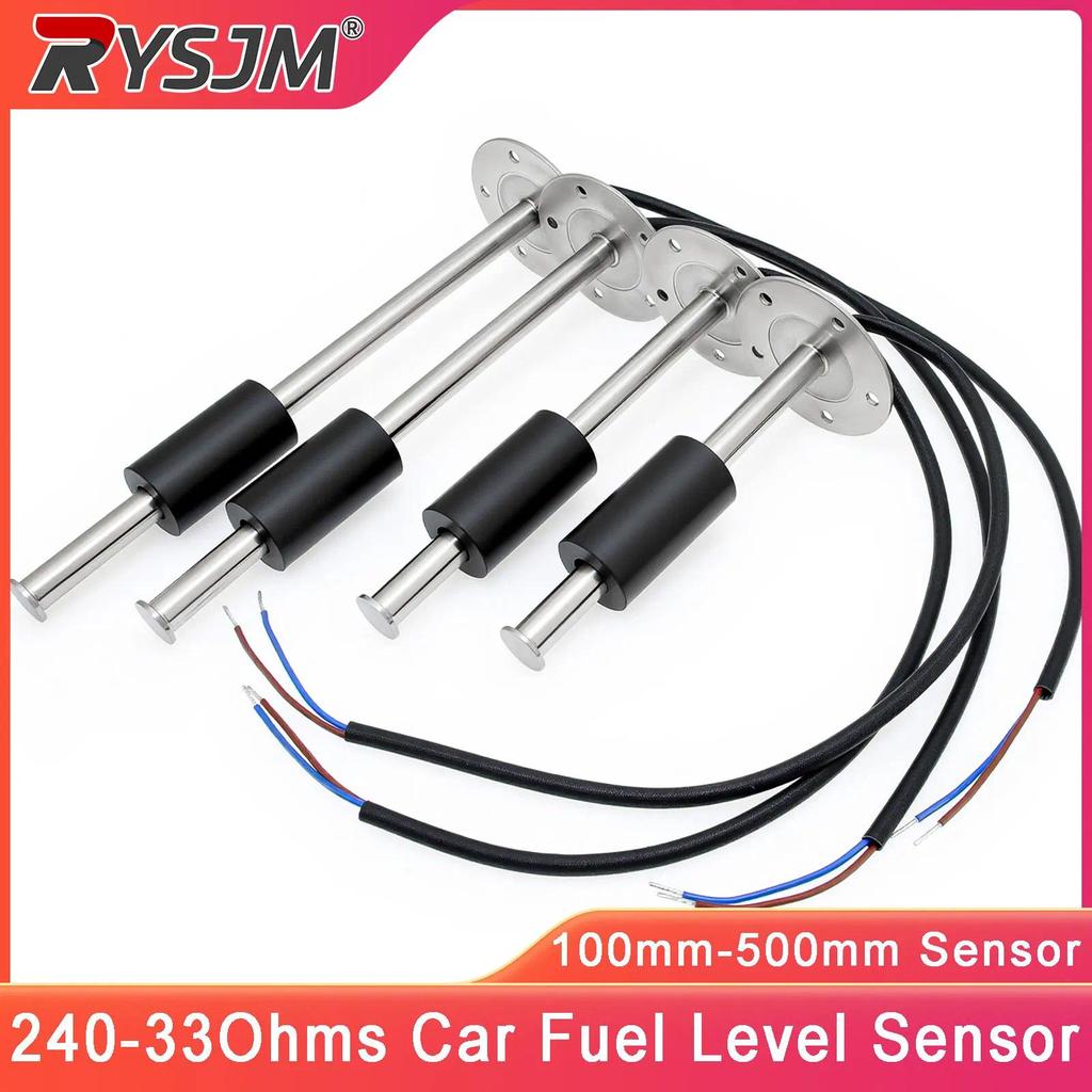 100mm-500mm Car Fuel Level Sensor 240-33 ohm Stainless Steel Oil Tank Level Water Level Meter Sensor