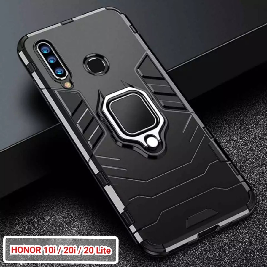 CASE FOR HONOR 10i / HONOR 20 LITE IRING CASE PREMIUM RUGGED ARMOR ROBOT STANDING IRING HARDCASE ROB