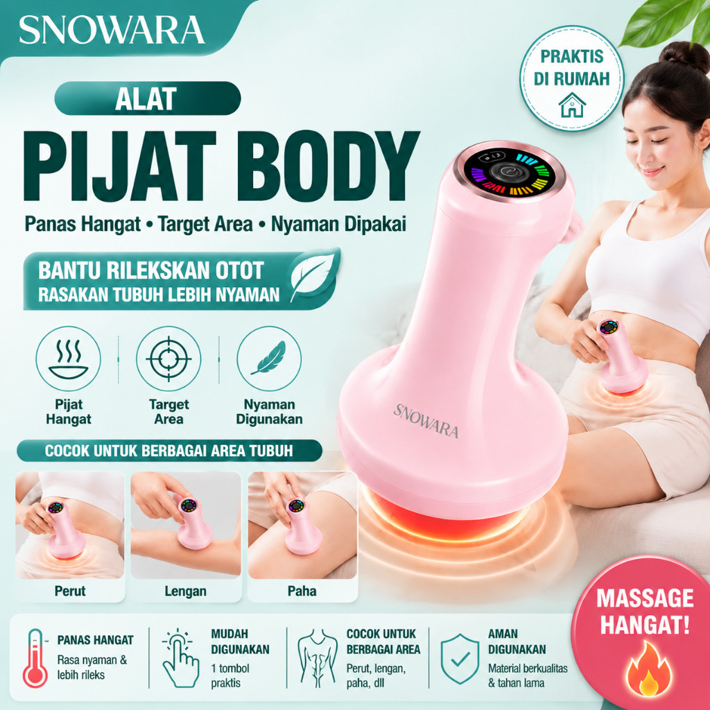 [Terlaris] Alat Pijat Getar Pijat Listrik Seluruh Tubuh Wave Massager Alat Pijat Punggung Pistol Pij