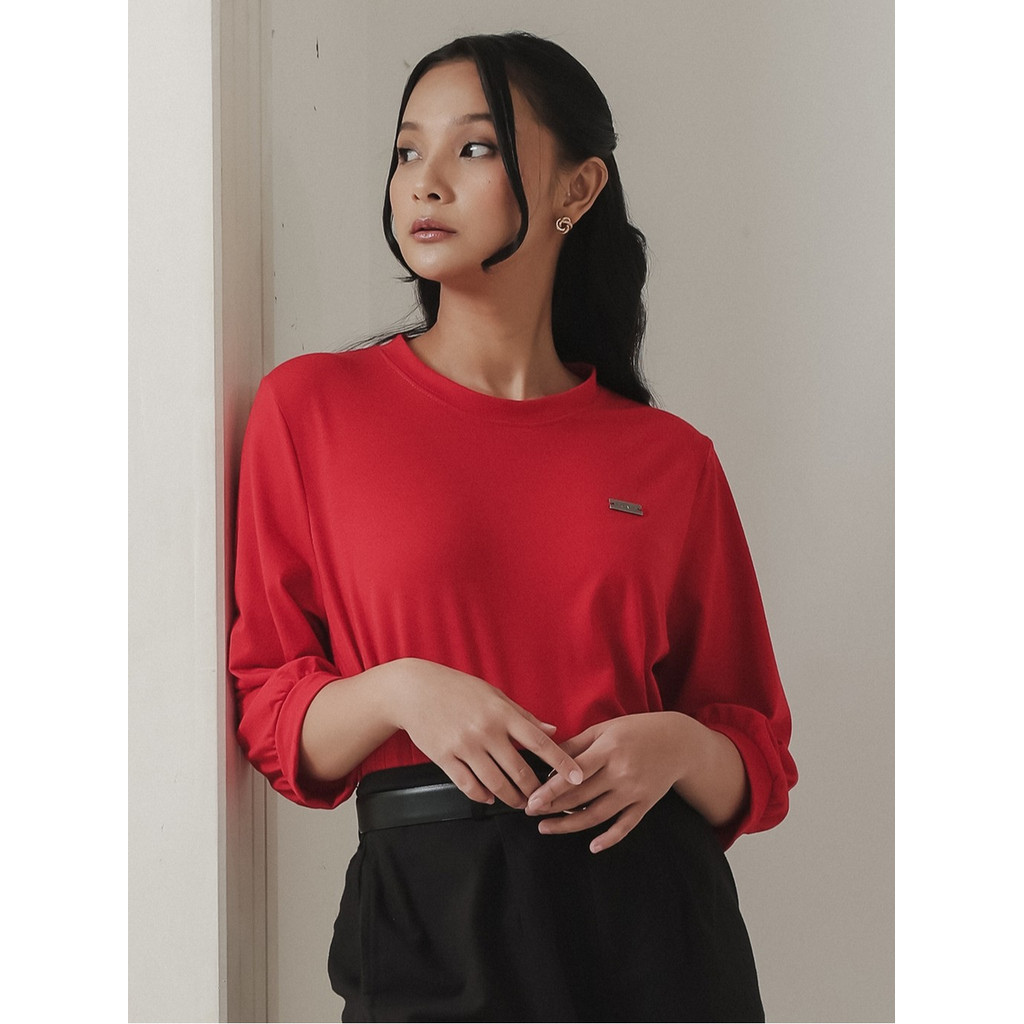 EXPAND Elina T-shirt | Kaos Wanita - Atasan Lengan 3/4 Casual Elegan