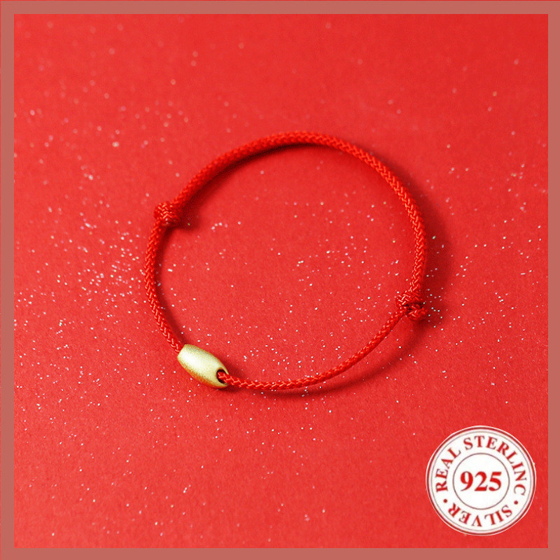 Ready Stock Gelang Millet Emas Tali Merah Untuk Pria Dan Wanita Perhiasan Pasangan