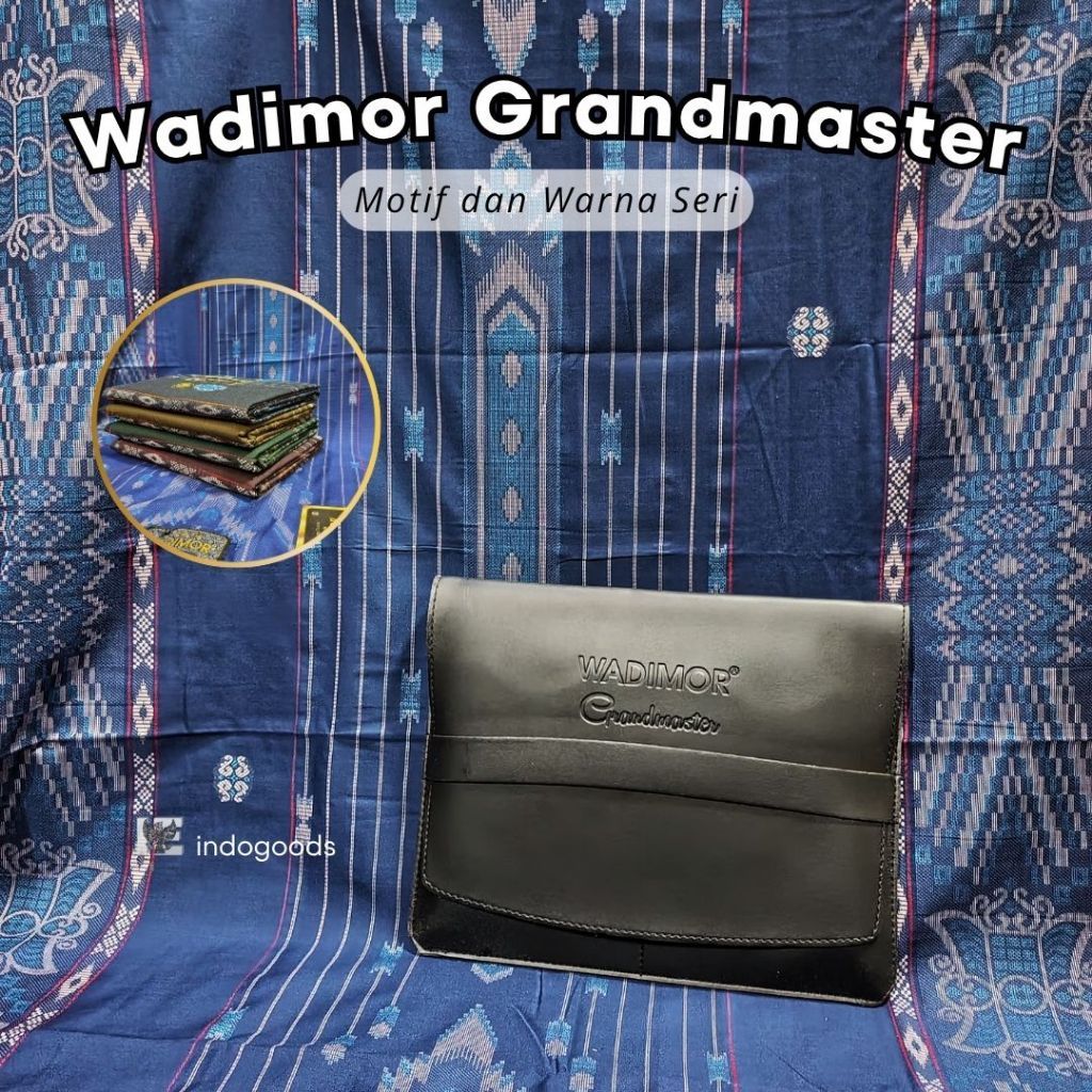 Sarung Tenun WADIMOR GRANDMASTER Primer Premium Motif Jacquard Songket Pria IGOODSBY