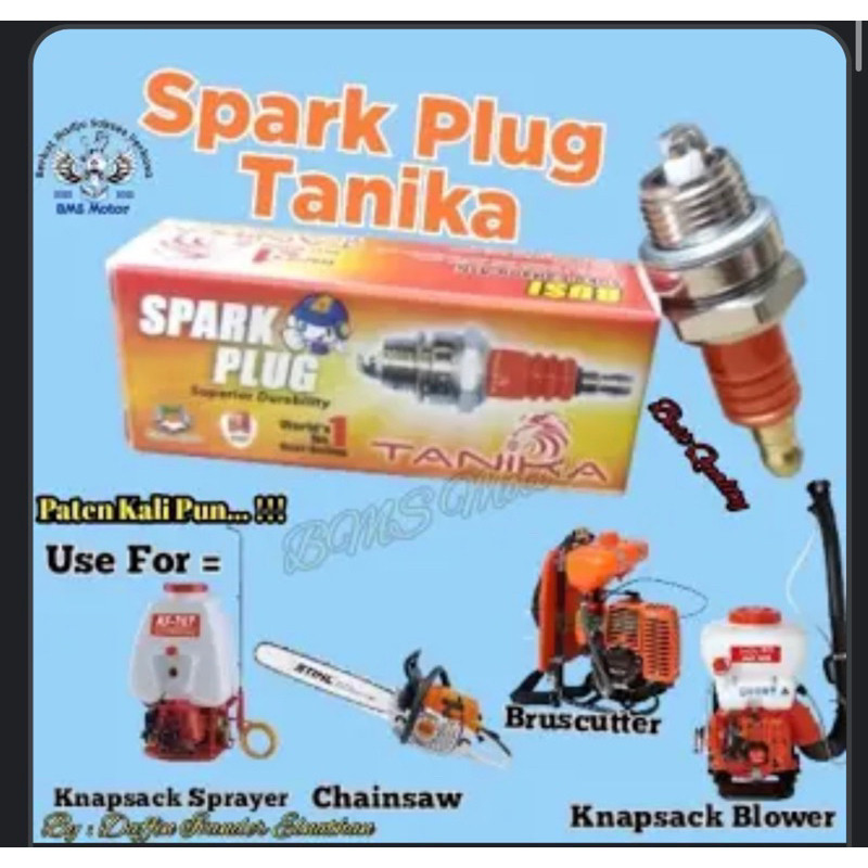 BUSI TANIKA SPARK PLUG BUSI MESIN POTONG RUMPUT MESIN SENSO DLL .