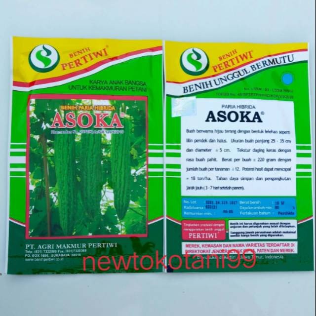 Benih paria ASOKA F1 10 gram dari benih pertiwi paria asoka pare asoka STMJsby