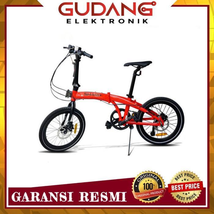SEPEDA LIPAT SHARP 20 INCH 8 SPEED ALLOY SELI FOLDING BIKE ELEMENT
