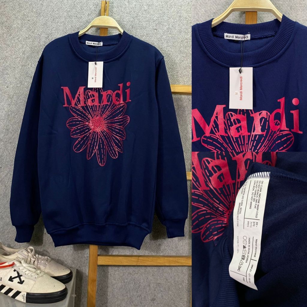 ( MARDI ) MIRROR =>> Sweatshirt Crewneck Branded Premium Cotton Flecee Tebal 280 Gramasi Pria & Wani