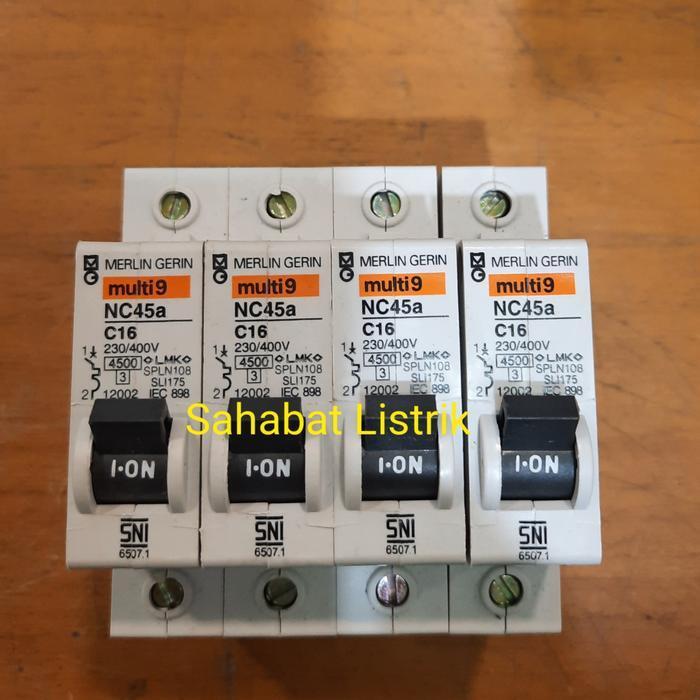 Mcb Merlin Gerin Nc45a 1P 6A 10A 16A 20A Harga Murah