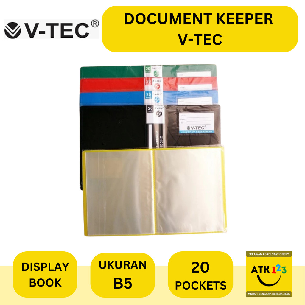 V-TEC Map Clear Holder / Document Keeper / Dokument Keeper B5 V-TEC Isi 20