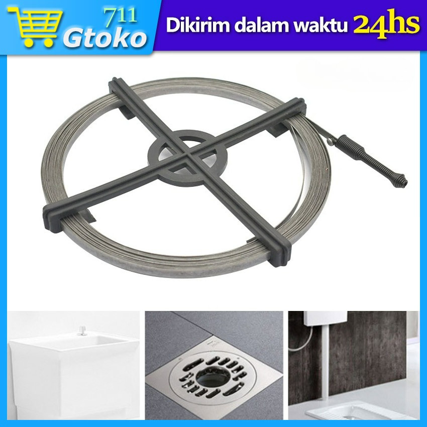 3 Meter Pipe Cleaner Stag Pembersih Saluran Pipa Mampet Sumbat Tersumbat Drain Pipe Cleaner Manual