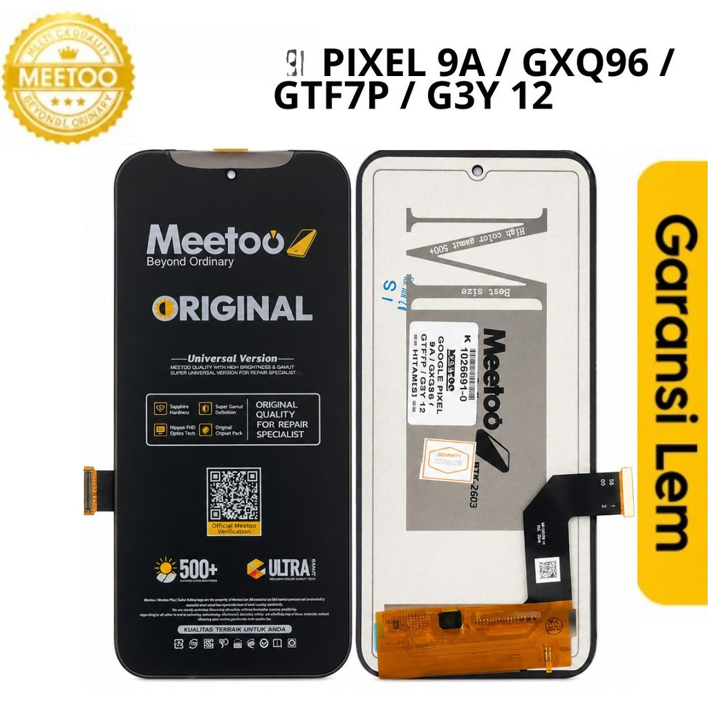 BB LCD Touchscreen Fullset Pixel 9A / GXQ96 / GTF7P / G3Y 12