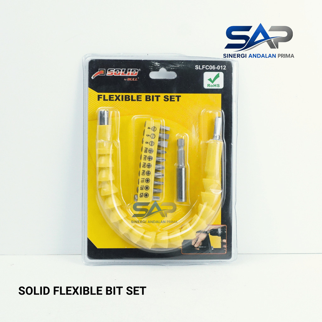 (SOLID) Sambungan Selang Pipa Fleksibel Mesin Bor /  Fleksibel Bor / Flexible Bit Set