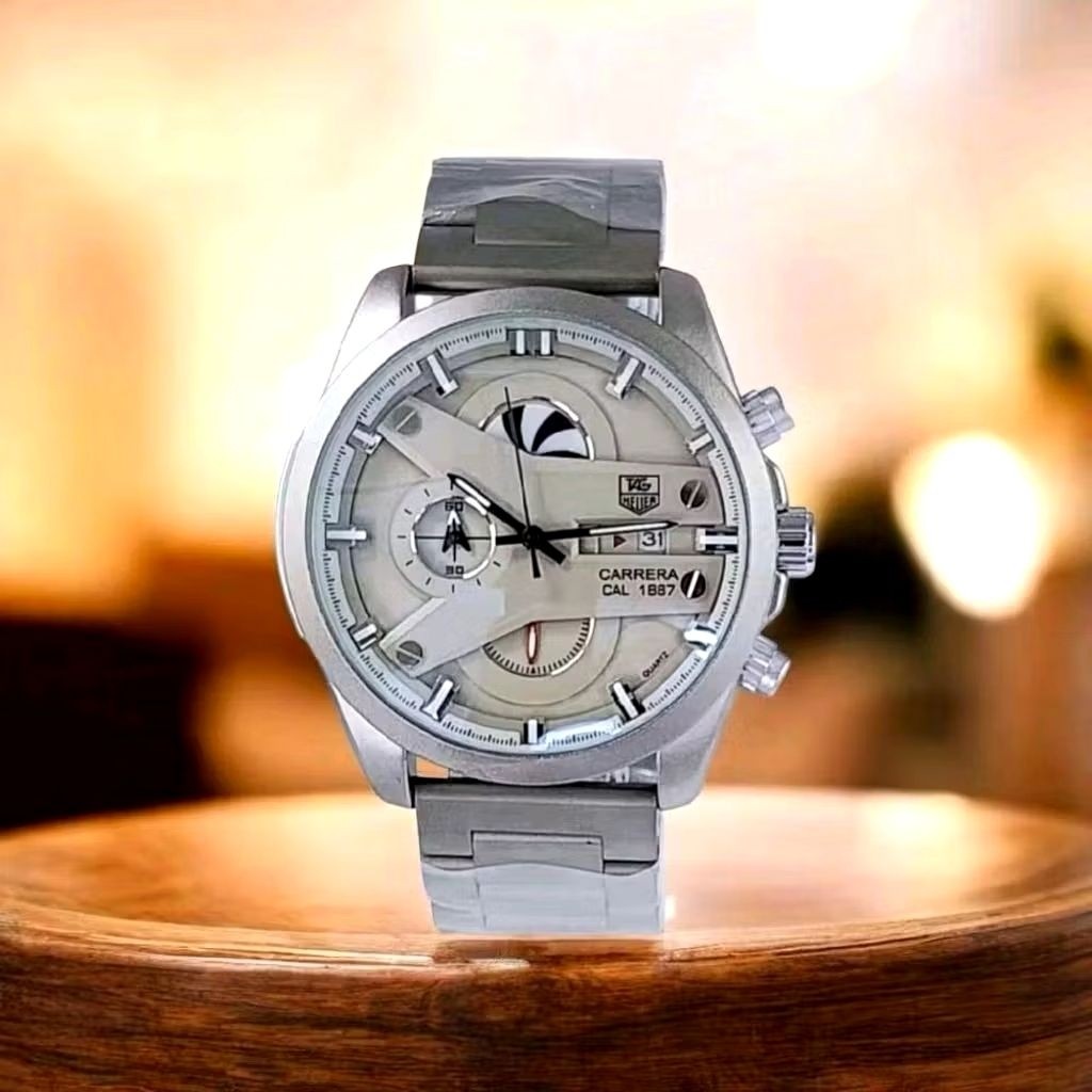 ajayaabadi Jam Tangan Pria  Keren  CARRERA CHRONOGRAPH