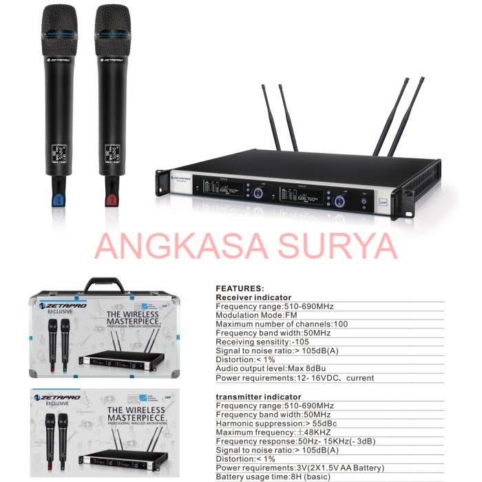 MIC WIRELESS ZETAPRO EXCLUSIVE ORIGINAL HARDCASE KOPER