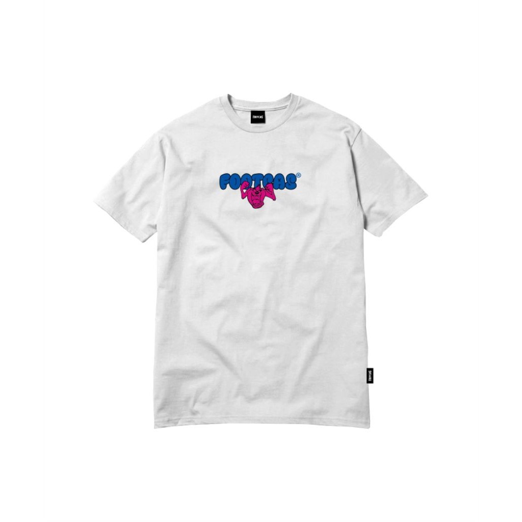 KAOS T-Shirt Tazmania White Blue Pink