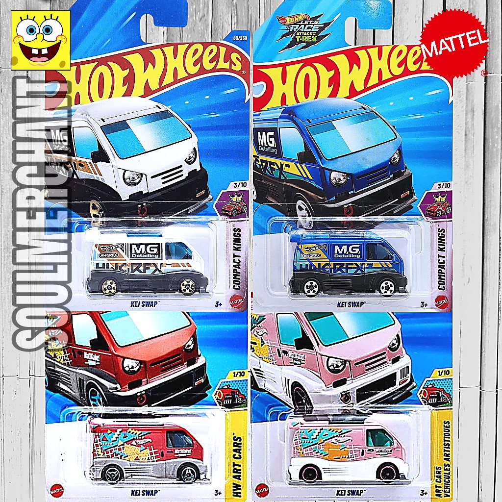 Hot Wheels Kei Swap Merah Pink Diecast JDM Van