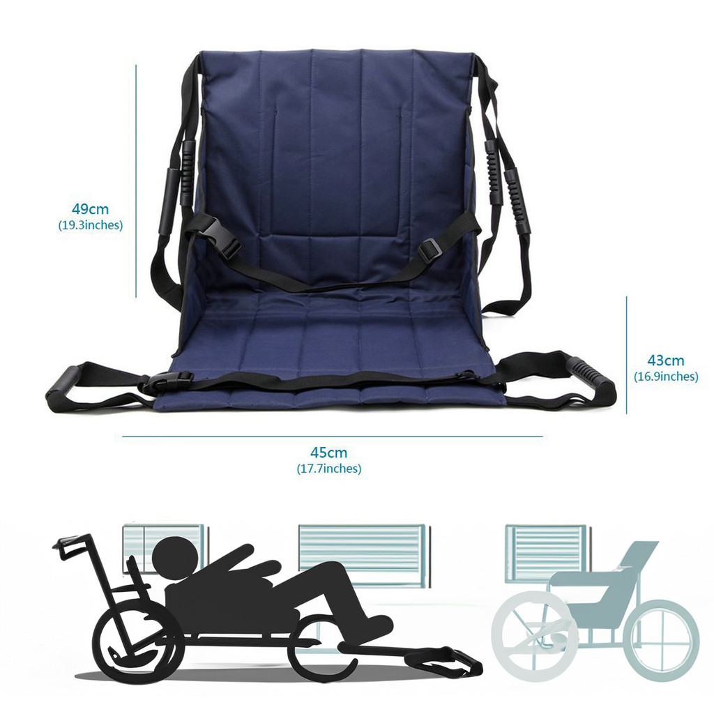 Patient Transfer Mat Easy Move Transfer Keperawatan Nylon Double Breathable Patient Slide Bed Sheet 