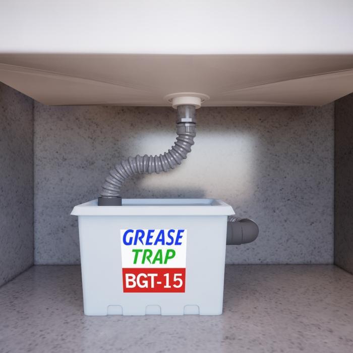 b II Grease Trap Portable BGT 15 Inlet Atas, Oil Trap 15 Liter