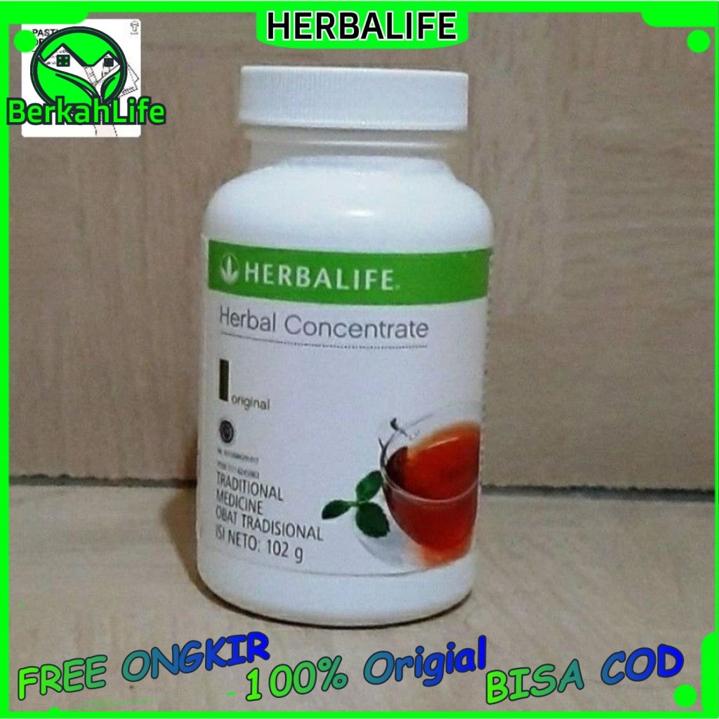 Herballife Teh Herbal Instan Penurun Berat Badan Pembakar Lemak Herb4life Thermo Genic Kosentrate HE