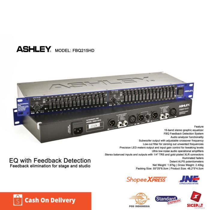 Equaliser Ashley FBQ215 HD Original Equaliser With Feedback Detection
