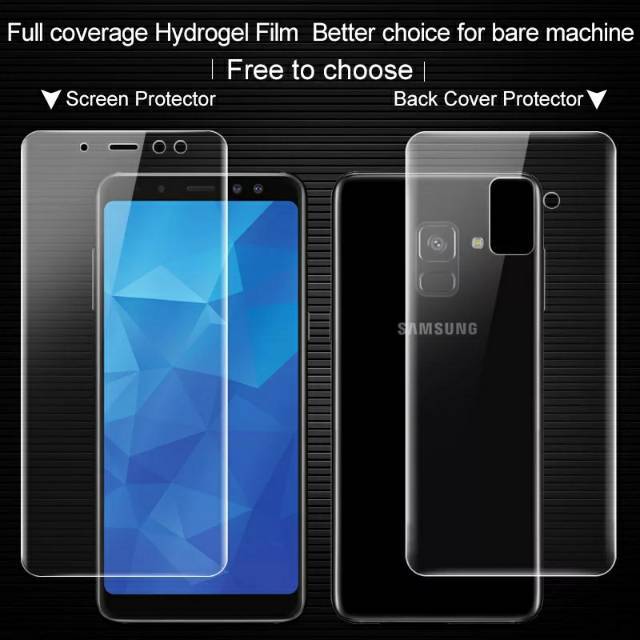 Hydrogel Samsung A6 / A6+ / A8 / A8+ / A8s / A8 Star Antigores Depan Belakang Full Cover