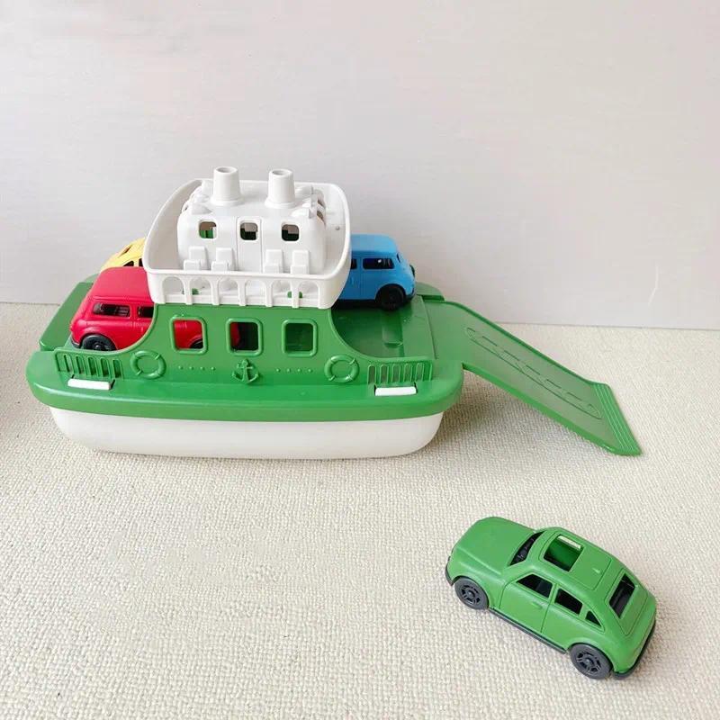 Ferry Boat with 4 Mini Car Bath Swimming Toys Kids Bath Toy Floating Vehicle Bathtub Bathroom Pool B