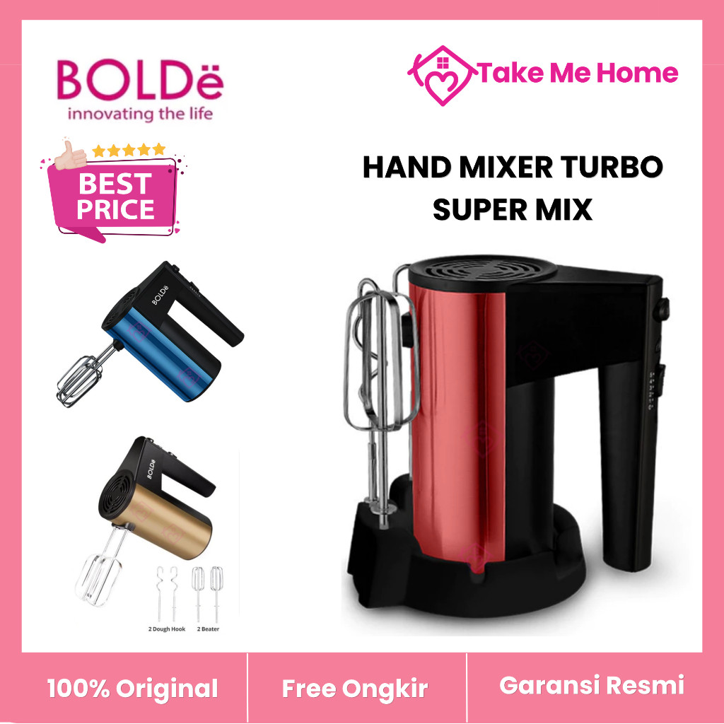 BOLDe Super Mix Hand Mixer Turbo | Pengaduk Adonan Kue Roti