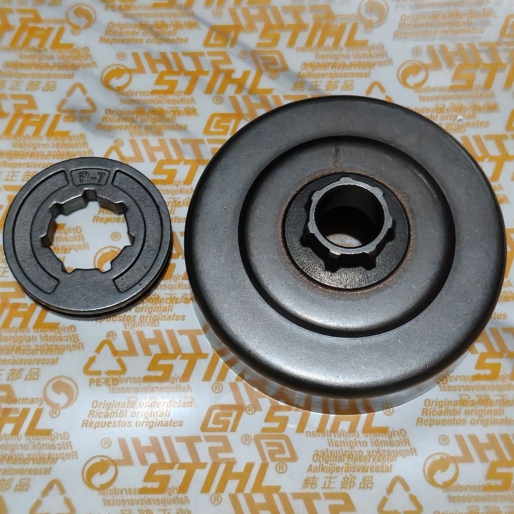sprocket with rim chainsaw ms180|chain sprocket 180| mesin gergaji kayu type ms180 kuat dan bagus st
