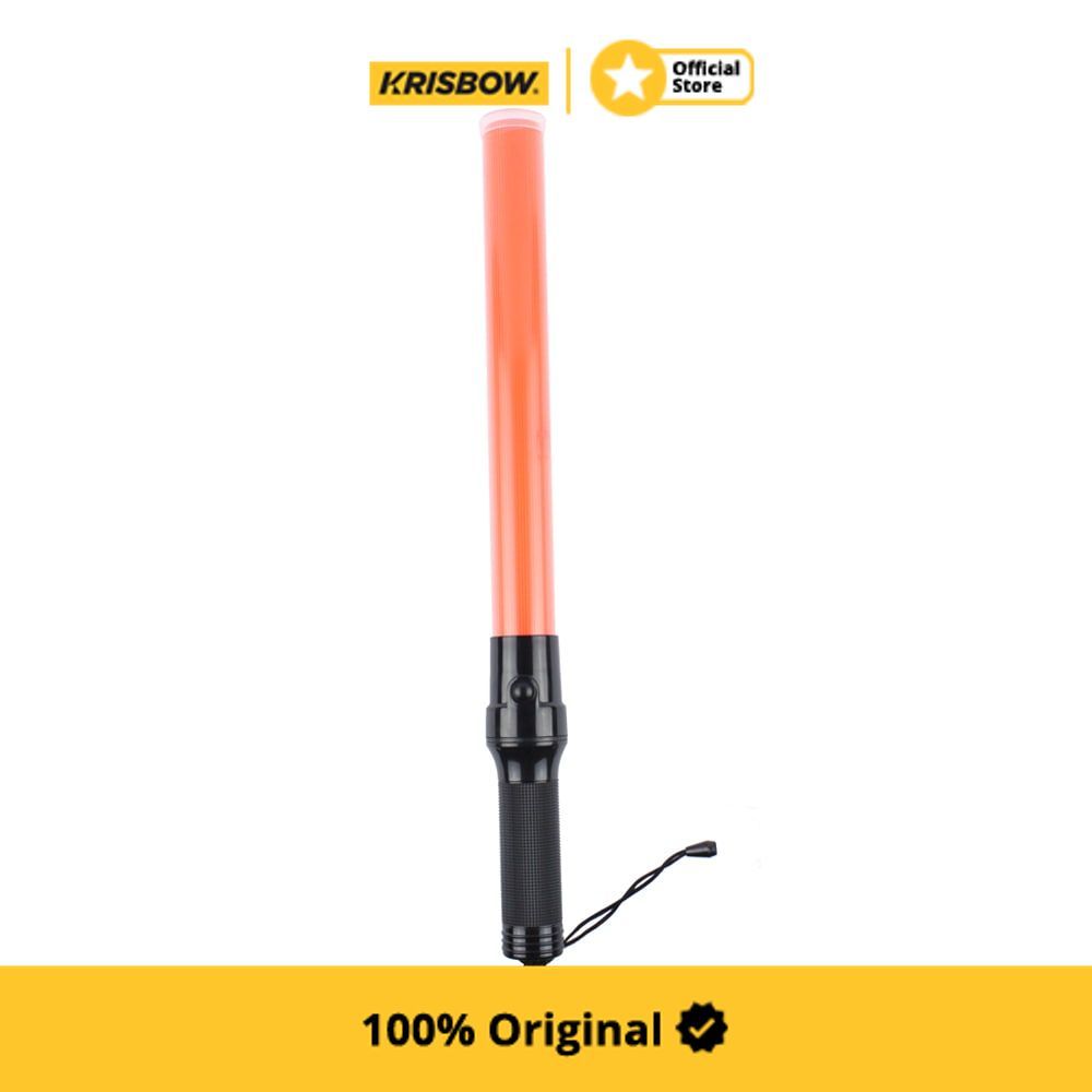 Krisbow Tongkat Lampu Lalu Lintas LED 3 Fungsi 54 cm - Merah Tongkat Lampu Lalu Lintas LED Police St