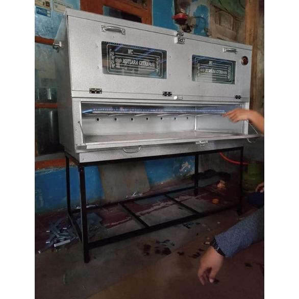 Oven Gas Elpiji 120x55x65cm Bahan Galvalum Premium - Gagang Kecil, Pintu Oven