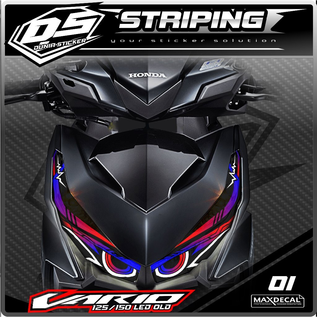 01 STICKER TRANSPARAN LAMPU ALIS VARIO 125/150 LED OLD - STICKER LAMPU ALIS VARIO 125/150 LED OLD RA